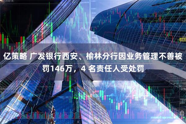 亿策略 广发银行西安、榆林分行因业务管理不善被罚146万，4 名责任人受处罚